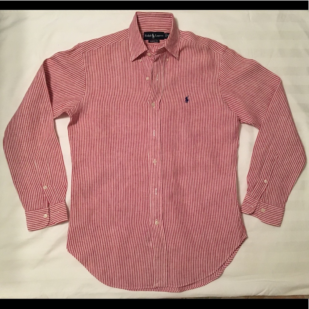 Men’s Ralph Lauren classic fit dress shirt.